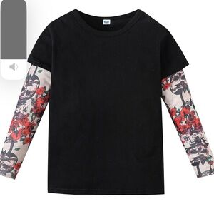 Kid tattoo sleeve T-shirt